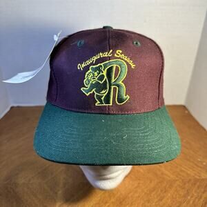 Vintage 1995 Rockford Cubbies Cubs Inaugural Season Snapback Hat New Deadstock